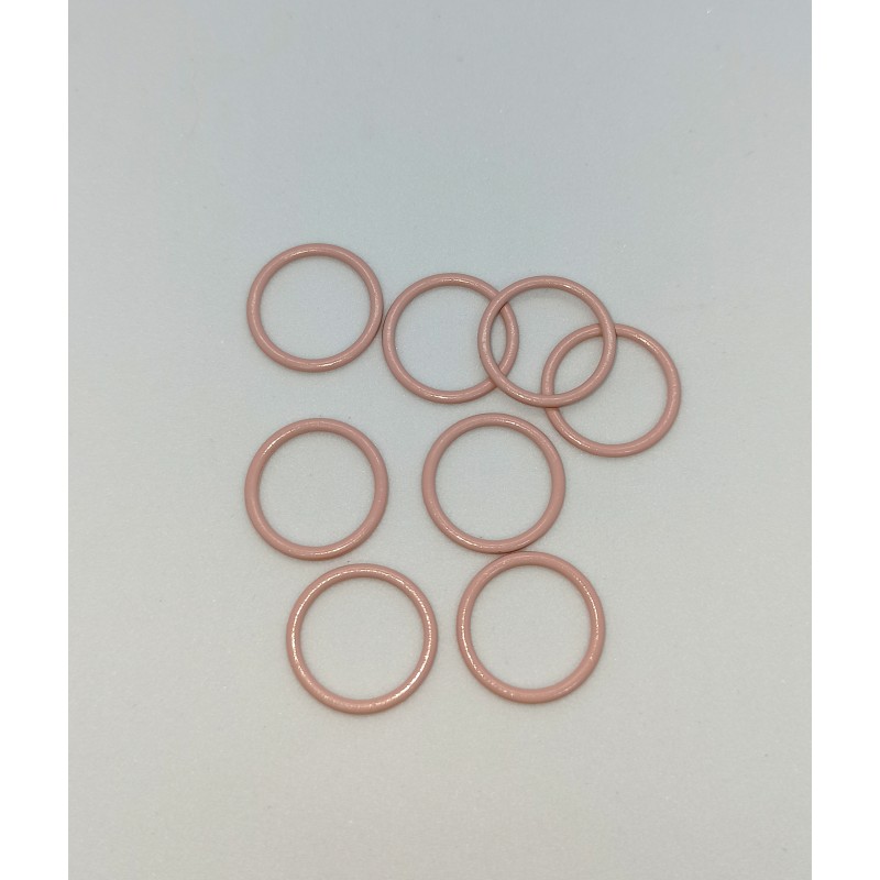 Кольцо 15 мм розовое (лотос 019) (K-22)