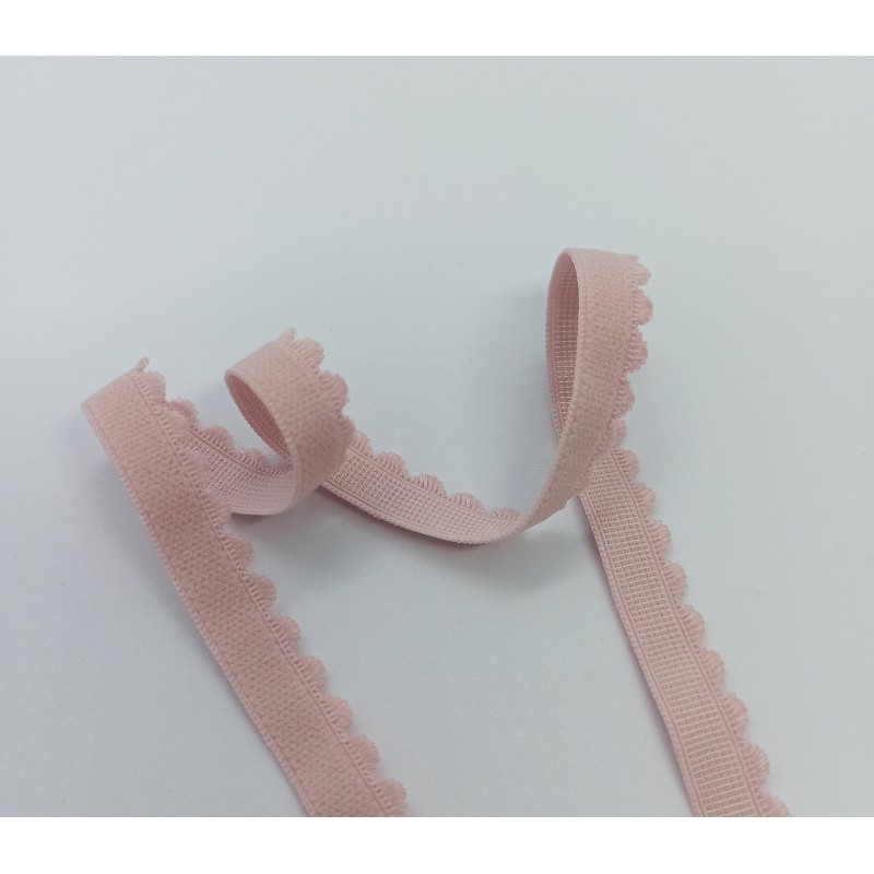 Резинка становая отделочная 12мм розовая (лотос цв.019) RO12-013